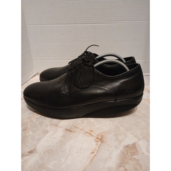 Men\'s 10-10.5 MBT Kabisa Black Nappa Leather Shoes Oxfords Lace-Up 400245-03 main image 7